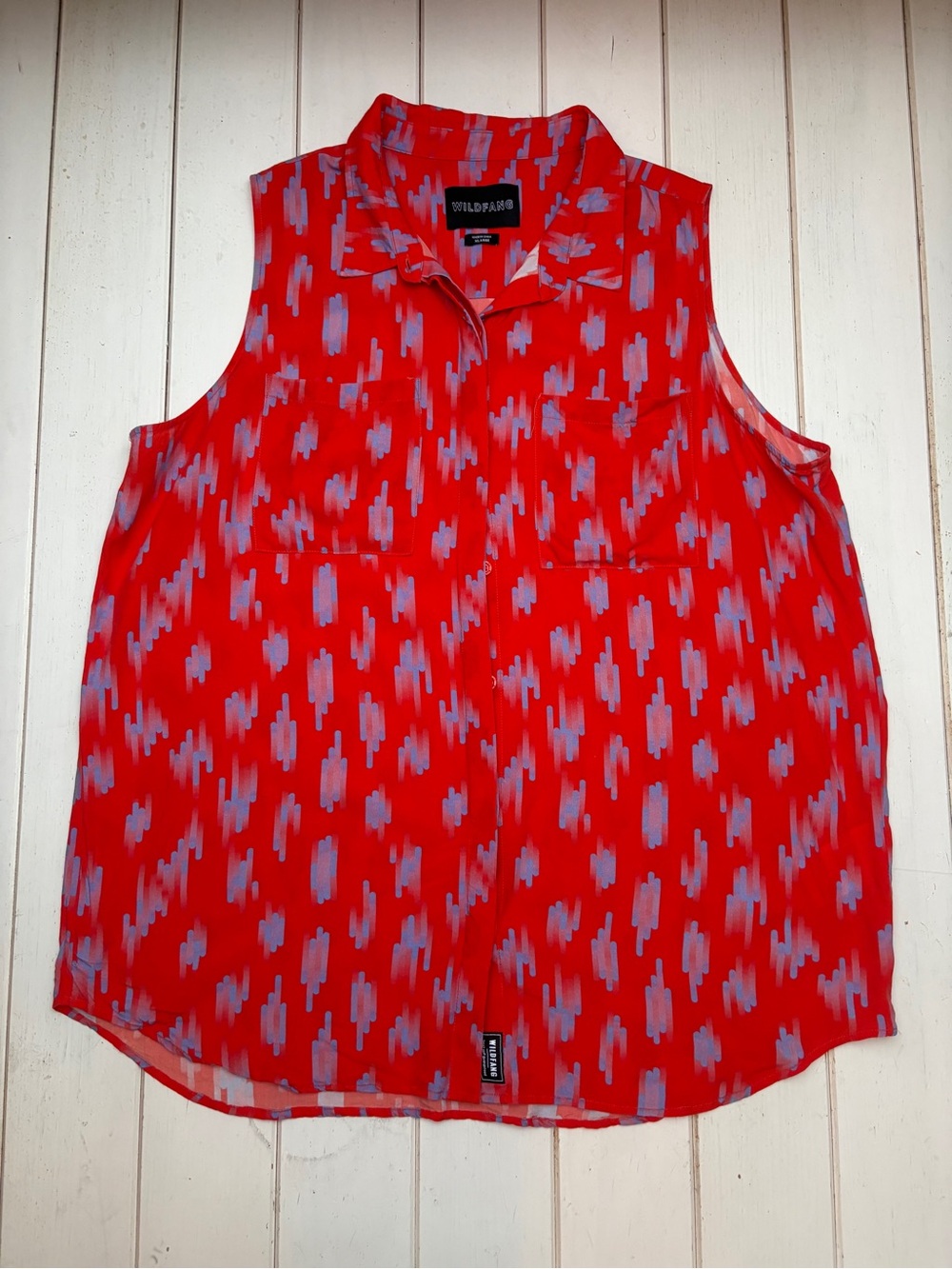 The Empower Sleeveless Button-Up Shirt - Picture 10 of 10